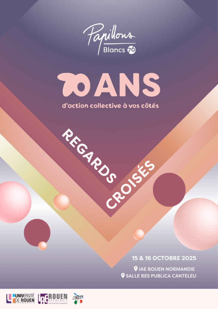 Affiche 70 ans de l'association Les Papillons Blancs 76