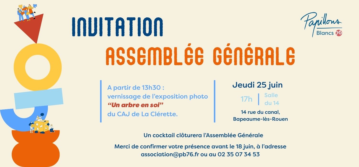 Invitation &agrave; l'assembl&eacute;e g&eacute;n&eacute;rale 2026 de l'association Papillons Blancs 76